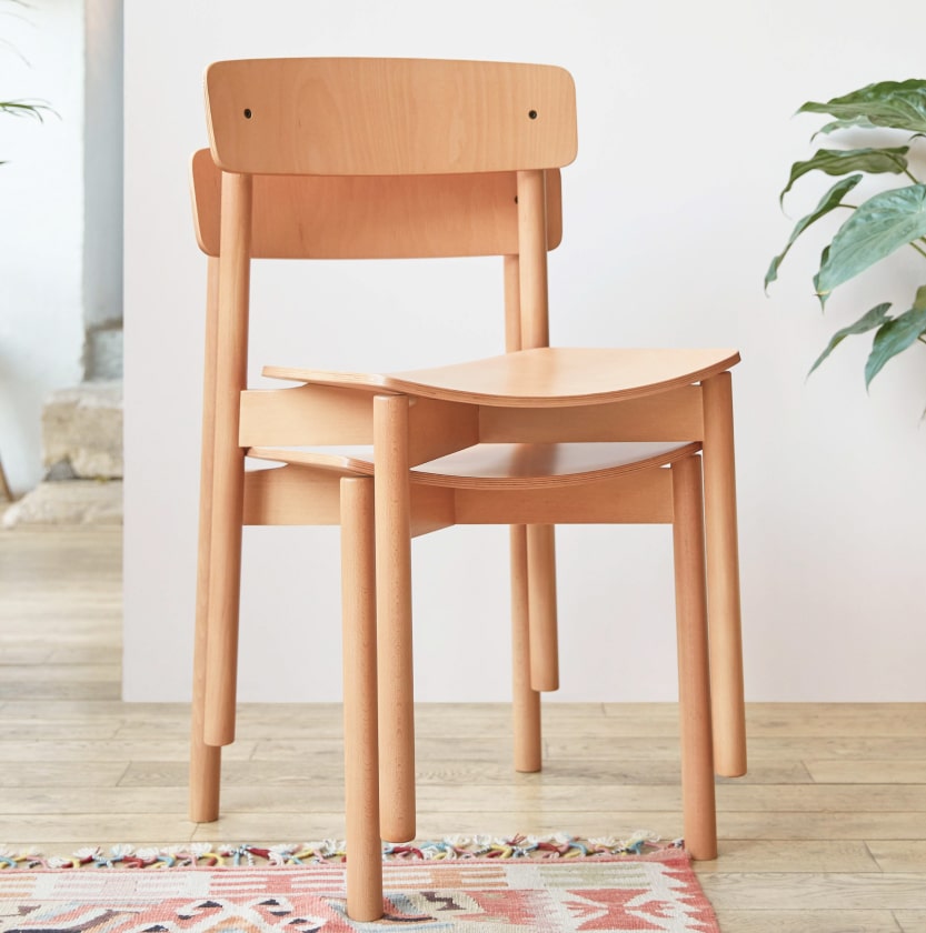 Chaise en hetre - Made in France (Lot de 2)