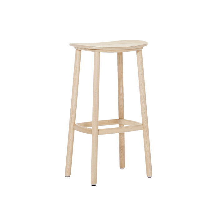 PADDLE designer wooden high stool