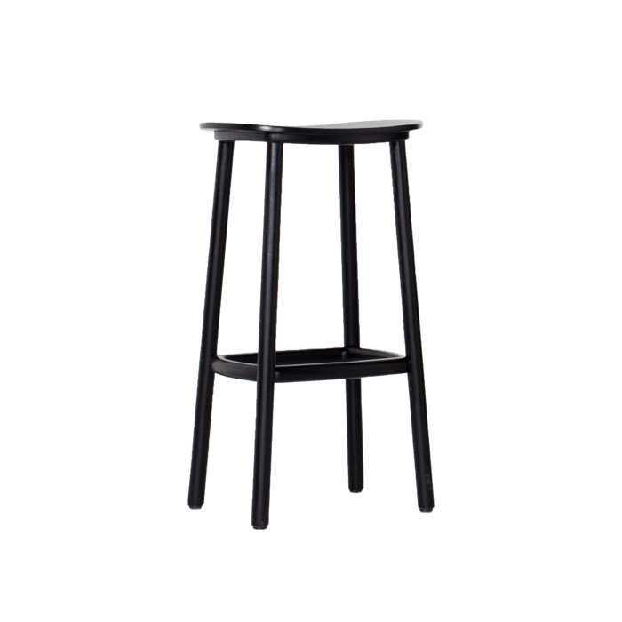 PADDLE designer wooden high stool