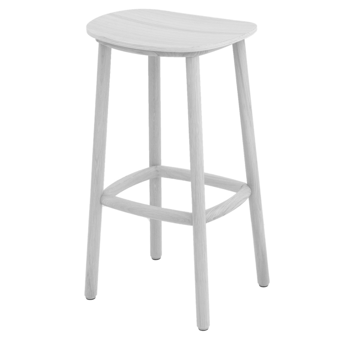 PADDLE designer wooden high stool